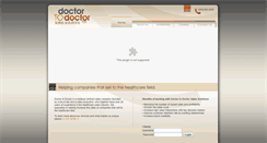Desktop Screenshot of doctortodoctorsales.com